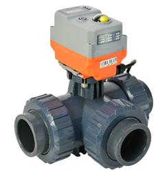 On/Off Electric Actuated Valves  T port plain ends