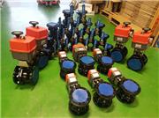 Regular electrically actuated ball valves project using J+J electric failsafe actuators and Genebre flanged ball valves