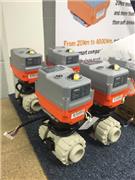 AVA Smart actuators, modulating function fitted with FIP PP VKR Metering ball valves