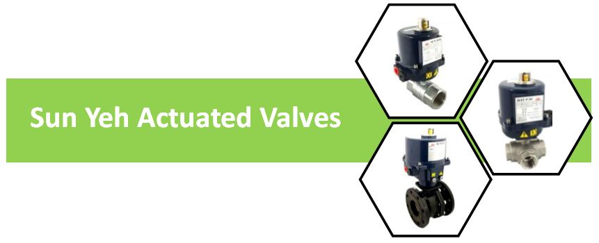 sun yeh actuated valves