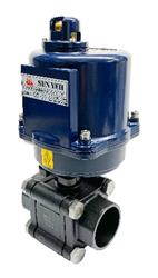 Carbon Steel Electric Ball Valve NPT | With Sun Yeh Electric Actuator
