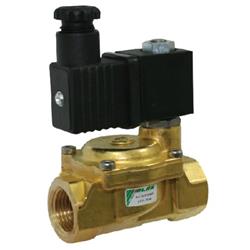 Brass Solenoid Valve Normally Closed Pilot Operated FKM BSPP