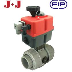 FIP VKD Electric ABS Ball Valve | EPDM Seals | J+J J4CS Electric Actuator | Fail-Safe 24-240V | Imperial socket ends