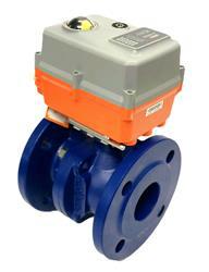PN16 Cast Iron Ball Valve with Brass Ball | With AVA Electric Actuator 