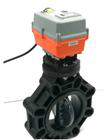 Cepex CPVC Butterfly Valve with an Electric Actuator
