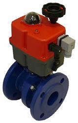 PN16 Cast Iron Ball Valve with Brass ball | With J+J Electric Actuator 