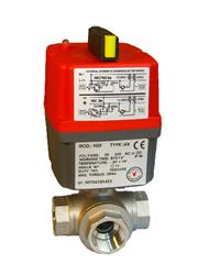 110/240V SS S.E. 3 Way T Diverting, J+J Electric Actuator, On-Off