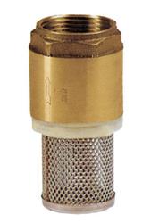 Brass Spring Check Valve with Stainless Basket