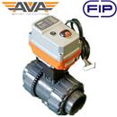 FIP VKD Electric PVC Ball Valve | EPDM Seals | AVA Smart Electric Actuator | Fail-Safe 110-240V | Imperial socket ends